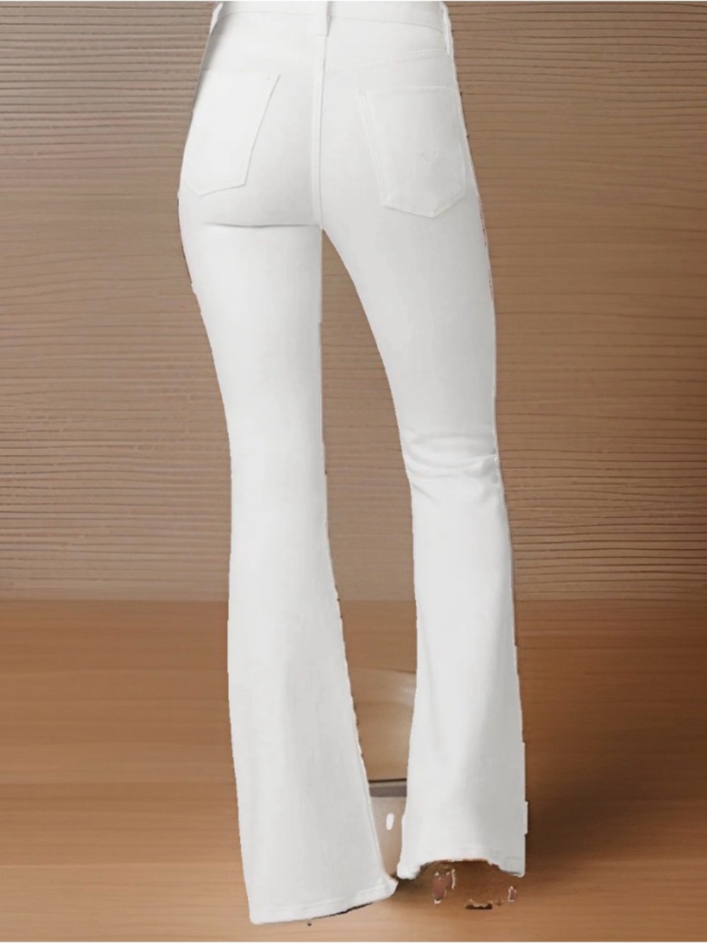Hudson Jeans Women's White High-Rise Flare Wide Leg - Picture 3 of 11
